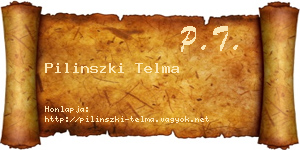 Pilinszki Telma névjegykártya